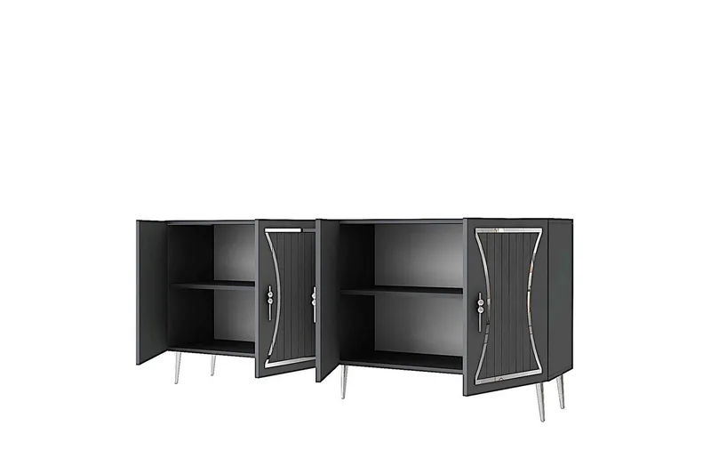 Falra Konsollbord 150 cm - Antracit/Silver - Möbler - Bord & matgrupper - Avlastningsbord - Hallbord