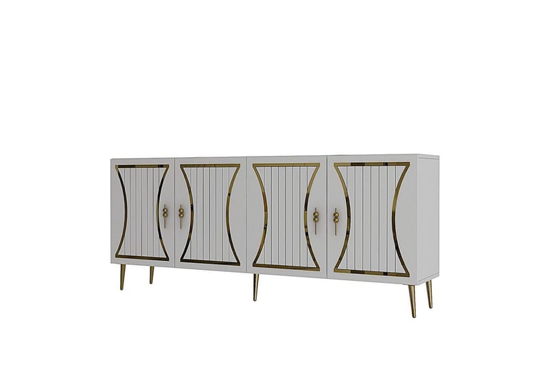 Falra Konsollbord 150 cm - Vit/Guld - Möbler - Bord & matgrupper - Avlastningsbord - Hallbord