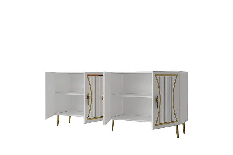 Falra Konsollbord 150 cm - Vit/Guld - Möbler - Bord & matgrupper - Avlastningsbord - Hallbord