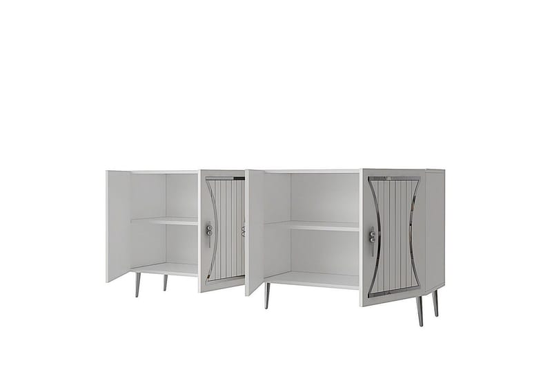 Falra Konsollbord 150 cm - Vit/Silver - Möbler - Bord & matgrupper - Avlastningsbord - Hallbord