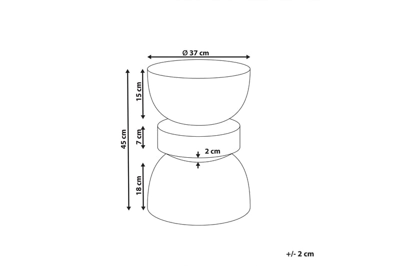 Felis Sidobord 37 cm - Röd - Möbler - Bord & matgrupper - Avlastningsbord - Lampbord