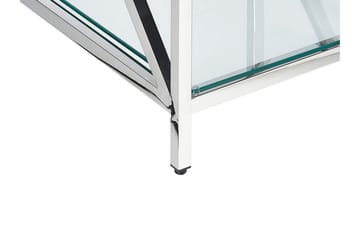 Fidelina Sidobord 45 cm - Silver/Transparent - Möbler - Bord & matgrupper - Avlastningsbord - Lampbord