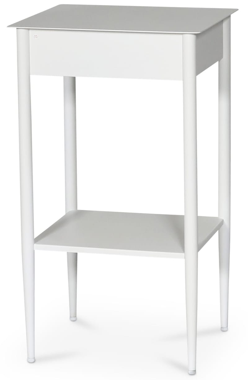 Flash sängbord - Vit metall / Mässing - Vit - Möbler - Bord & matgrupper - Avlastningsbord - Sängbord & nattduksbord