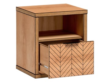 Fonti Sängbord 47 cm - Brun|svart - Möbler - Bord & matgrupper - Avlastningsbord - Sängbord & nattduksbord