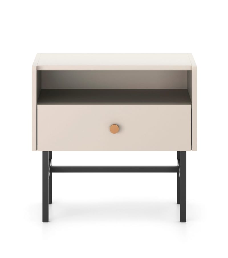 Francisca Sängbord 55 cm - Cashmere - Möbler - Bord & matgrupper - Avlastningsbord - Sängbord & nattduksbord