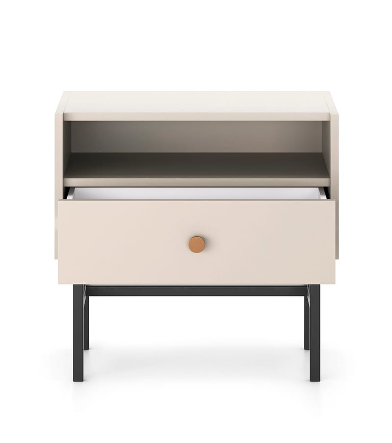 Francisca Sängbord 55 cm - Cashmere - Möbler - Bord & matgrupper - Avlastningsbord - Sängbord & nattduksbord