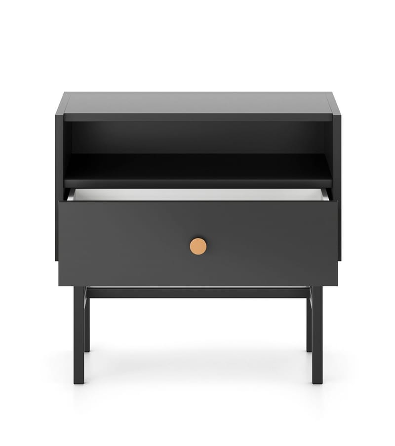 Francisca Sängbord 55 cm - Svart - Möbler - Bord & matgrupper - Avlastningsbord - Sängbord & nattduksbord
