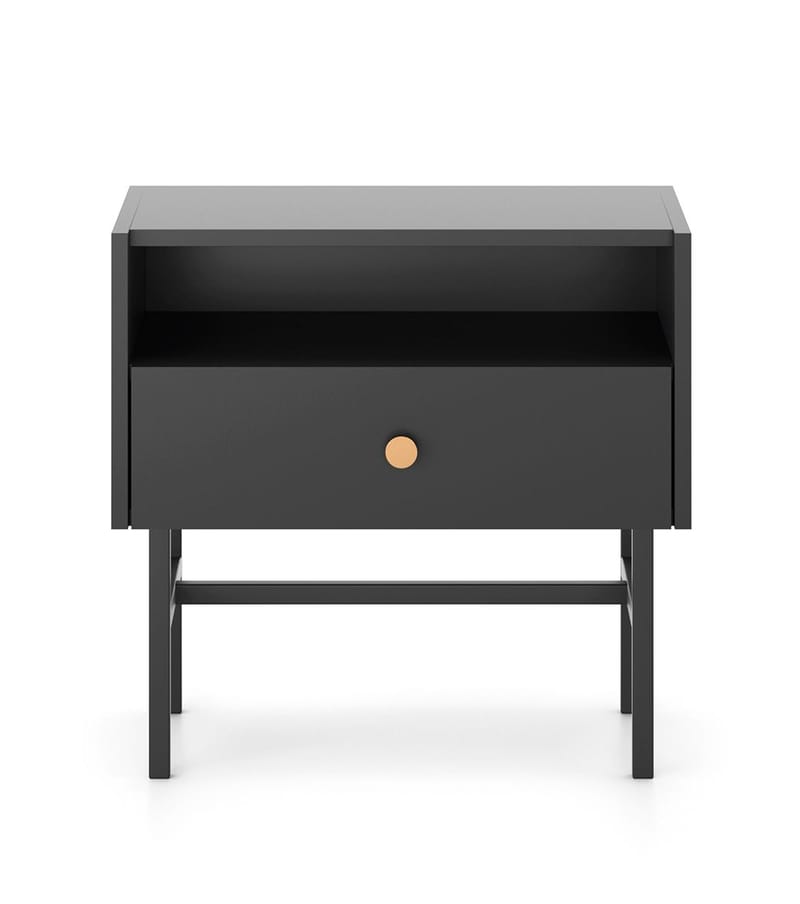 Francisca Sängbord 55 cm - Svart - Möbler - Bord & matgrupper - Avlastningsbord - Sängbord & nattduksbord