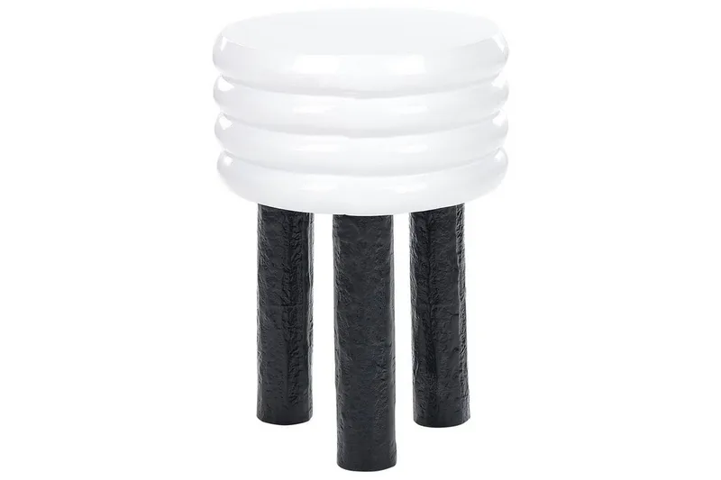 Fredrickson Sidobord 33 cm, Vit/Svart