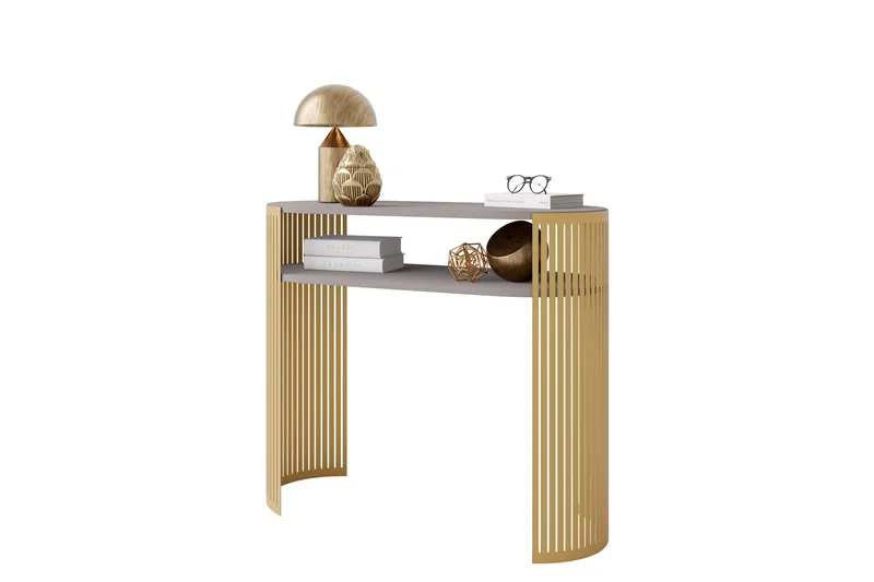 Friend Konsollbord 100 cm - Guld/Beige - Möbler - Bord & matgrupper - Avlastningsbord - Hallbord