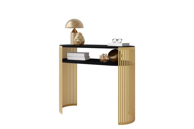 Friend Konsollbord 100 cm - Guld/Svart - Möbler - Bord & matgrupper - Avlastningsbord - Hallbord