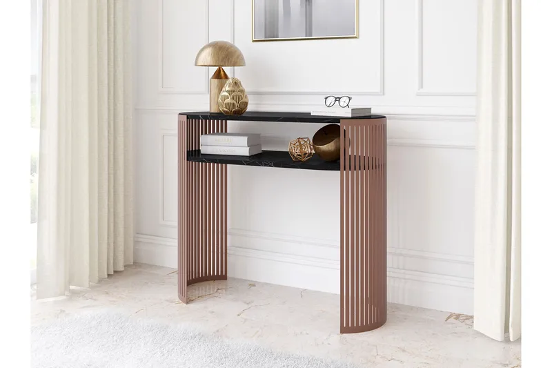 Friend Konsollbord 100 cm - Rosa/Svart - Möbler - Bord & matgrupper - Avlastningsbord - Hallbord
