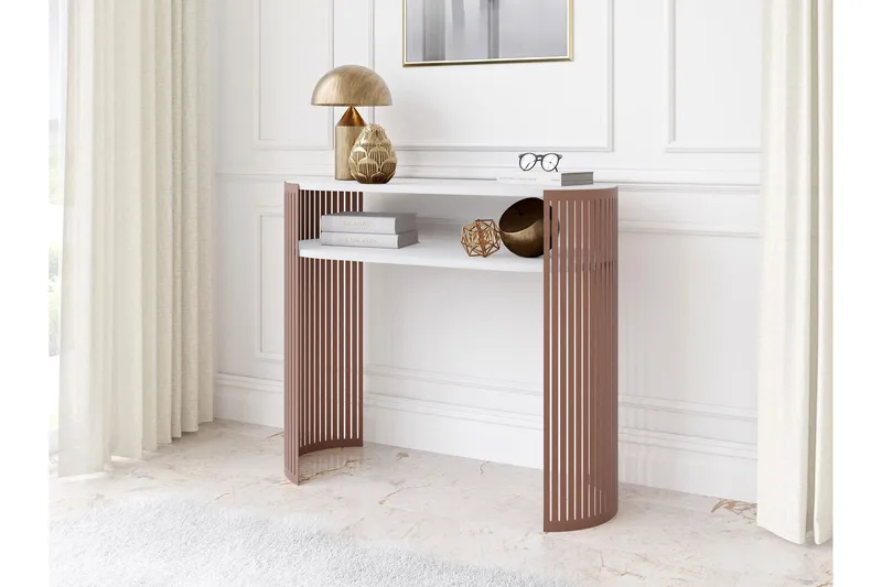 Friend Konsollbord 100 cm - Rosa/Vit - Möbler - Bord & matgrupper - Avlastningsbord - Hallbord