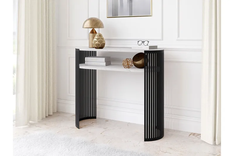 Friend Konsollbord 100 cm - Svart/Vit - Möbler - Bord & matgrupper - Avlastningsbord - Hallbord