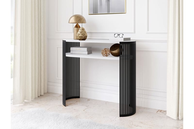 Friend Konsollbord 100 cm - Vit/Svart - Möbler - Bord & matgrupper - Avlastningsbord - Hallbord