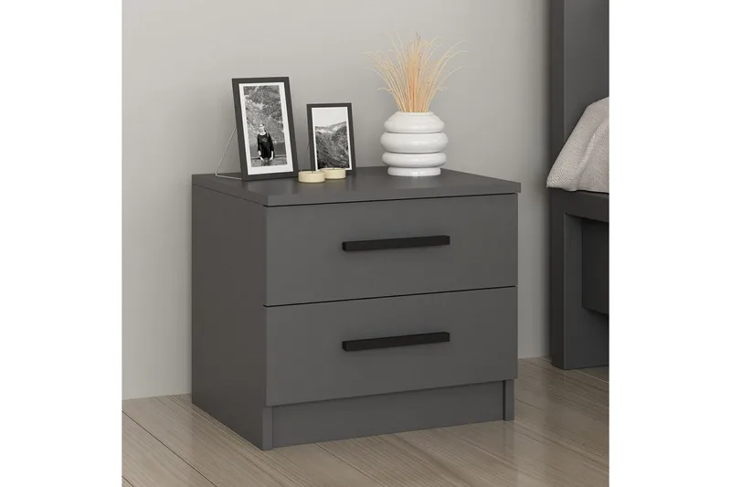 Fruitland Sängbord 50 cm - Antracit - Möbler - Bord & matgrupper - Avlastningsbord - Sängbord & nattduksbord