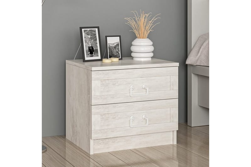 Fruitland Sängbord 54 cm - Vit - Möbler - Bord & matgrupper - Avlastningsbord - Sängbord & nattduksbord