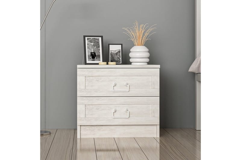 Fruitland Sängbord 54 cm - Vit - Möbler - Bord & matgrupper - Avlastningsbord - Sängbord & nattduksbord