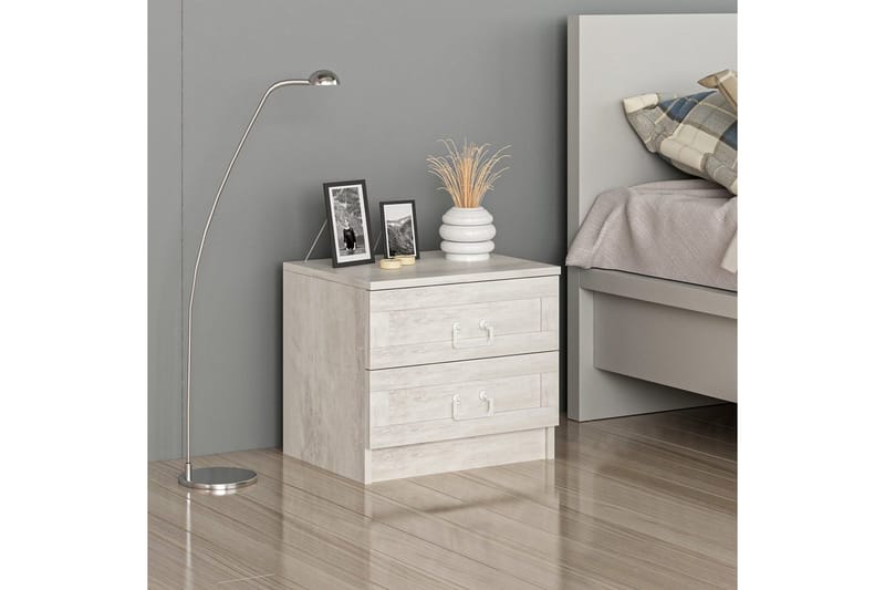 Fruitland Sängbord 54 cm - Vit - Möbler - Bord & matgrupper - Avlastningsbord - Sängbord & nattduksbord