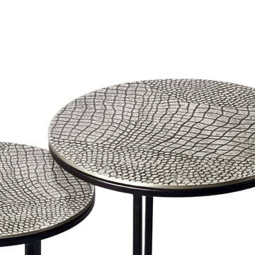 Galela Satsbord 40 cm Set om 2 - Silver och svart - Möbler - Bord & matgrupper - Avlastningsbord - Satsbord