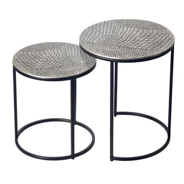 Galela Satsbord 40 cm Set om 2 - Silver och svart - Möbler - Bord & matgrupper - Avlastningsbord - Satsbord