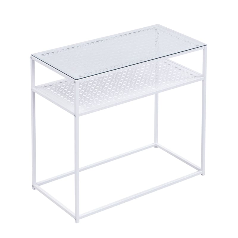 Galuna Konsolbord 80 cm - Transparent och vit - Möbler - Bord & matgrupper - Avlastningsbord - Hallbord