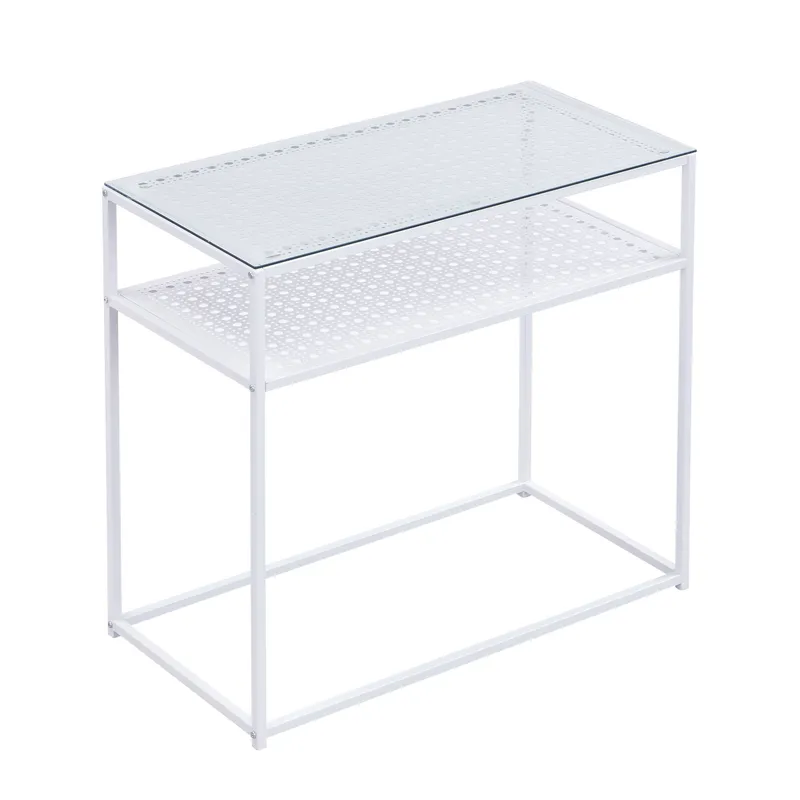Galuna Konsolbord 80 cm - Transparent och vit - Möbler - Bord & matgrupper - Avlastningsbord - Hallbord
