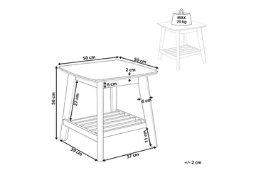 Gareth Sidobord 50 cm - Ljust trä - Möbler - Bord & matgrupper - Avlastningsbord - Lampbord