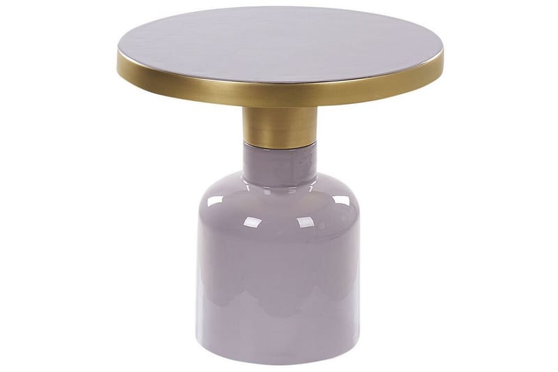 Garret Sidobord 45 cm, Violet/Mässing