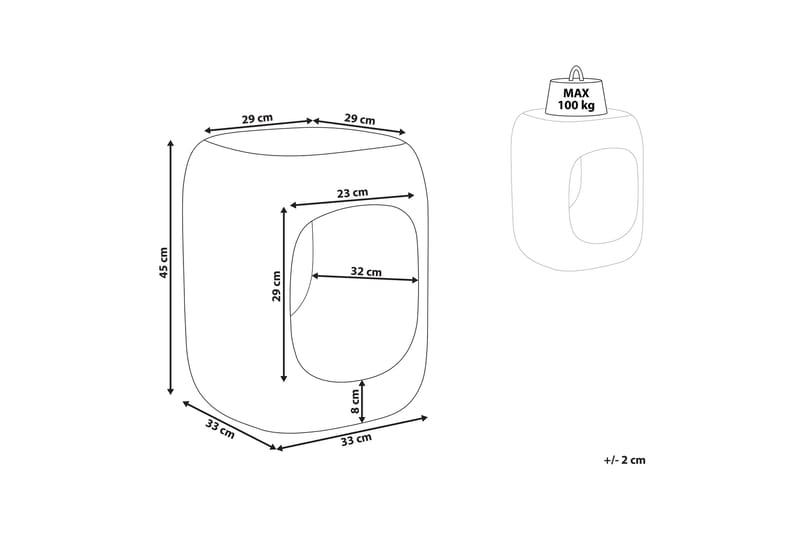 Gaston Sidobord 33 cm - Grå - Möbler - Bord & matgrupper - Avlastningsbord - Lampbord