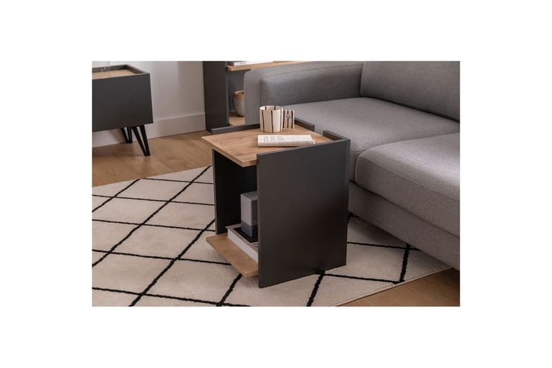 Giancarlo Sidobord 38,6 cm - Blå/Antracit - Möbler - Bord & matgrupper - Avlastningsbord - Lampbord