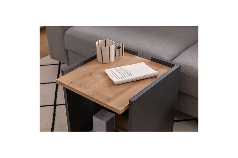 Giancarlo Sidobord 38,6 cm - Blå/Antracit - Möbler - Bord & matgrupper - Avlastningsbord - Lampbord