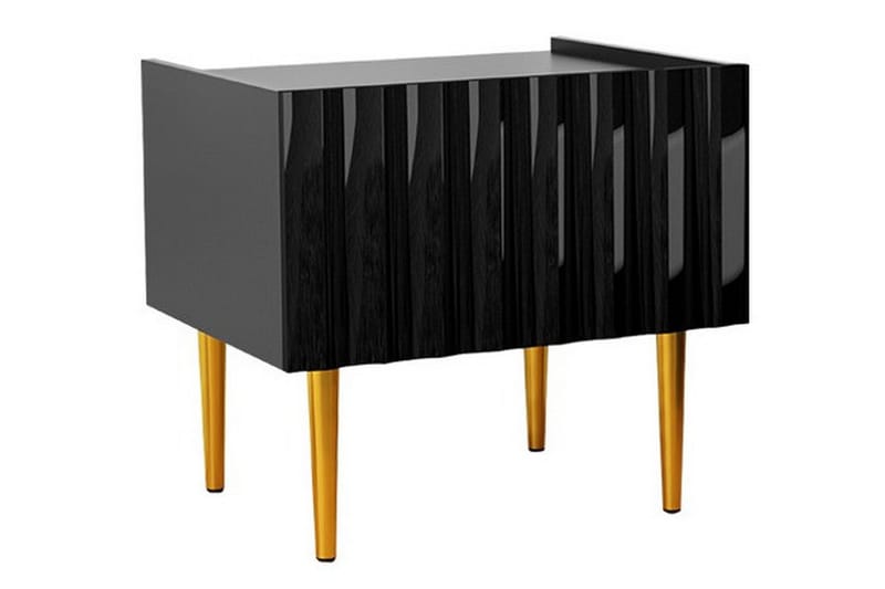 Glenndale Sängbord 50 cm - Svart - Sängbord & nattduksbord