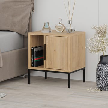 Glynn Sängbord 45 cm i Ekutseende med Förvaring och Hyllor - Brun - Möbler - Bord & matgrupper - Avlastningsbord - Sängbord & nattduksbord