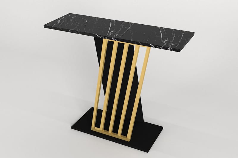 Gravity Sidobord 90x76,8 cm Svart/Guld - Hanah Home - Lampbord - Brickbord & småbord
