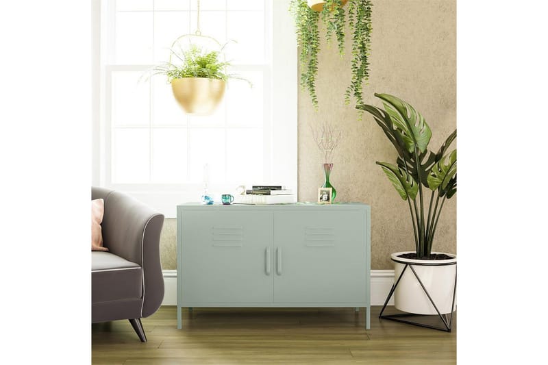 Högskåp Mission District 100x40x64 cm, Blekt Grön - 100x40x64 cm, Blekt Grön - Möbler - Bord & matgrupper - Avlastningsbord - Hallbord