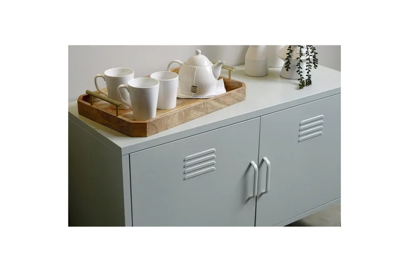 Högskåp Mission District 100x40x64 cm, Blekt Grön - 100x40x64 cm, Blekt Grön - Möbler - Bord & matgrupper - Avlastningsbord - Hallbord