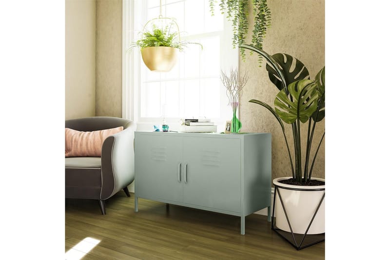Högskåp Mission District 100x40x64 cm, Blekt Grön - 100x40x64 cm, Blekt Grön - Möbler - Bord & matgrupper - Avlastningsbord - Hallbord