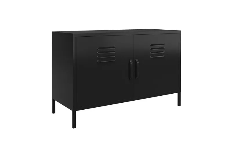 Högskåp Mission District 100x40x64 cm, Svart - 100x40x64 cm, Svart - Förvaring - Skåp - Förvaringsskåp