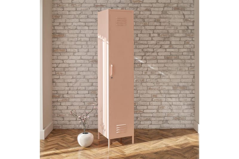 Högskåp Mission District 38x40x185 cm, Rosa - 38x40x185 cm, Rosa - Möbler - Bord & matgrupper - Avlastningsbord - Hallbord