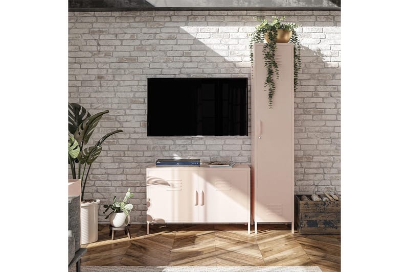 Högskåp Mission District 38x40x185 cm, Rosa - 38x40x185 cm, Rosa - Förvaring - Skåp - Förvaringsskåp - Omklädningsskåp