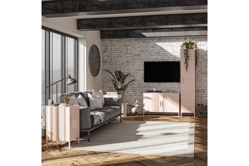 Högskåp Mission District 38x40x185 cm, Rosa - 38x40x185 cm, Rosa - Förvaring - Skåp - Förvaringsskåp - Omklädningsskåp