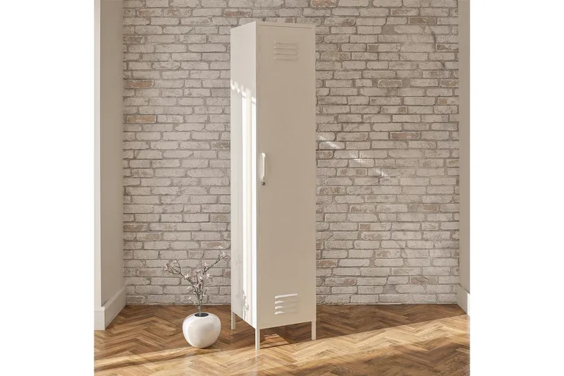 Högskåp Mission District 38x40x185 cm, Vit - 38x40x185 cm, Vit - Förvaring - Skåp - Förvaringsskåp - Omklädningsskåp