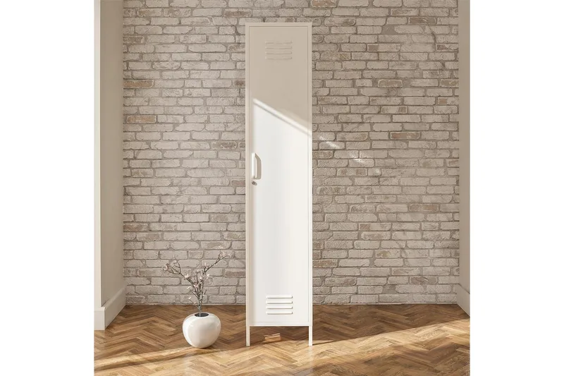 Högskåp Mission District 38x40x185 cm, Vit - 38x40x185 cm, Vit - Förvaring - Skåp - Förvaringsskåp - Omklädningsskåp