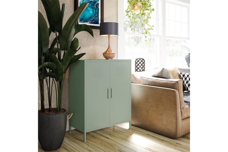 Högskåp Mission District 40x80x102 cm, Blekt Grön - 40x80x102 cm, Blekt Grön - Möbler - Bord & matgrupper - Avlastningsbord - Hallbord