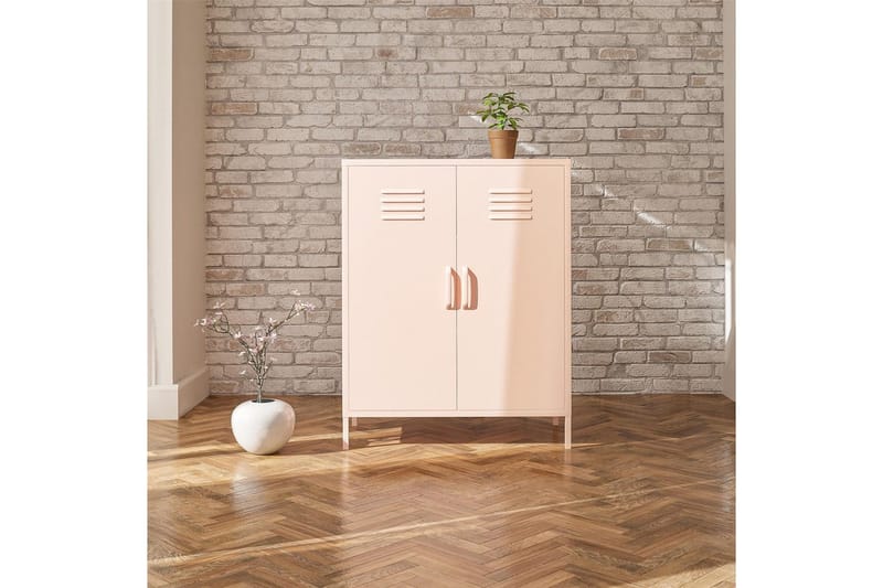 Högskåp Mission District 40x80x102 cm, Rosa - 40x80x102 cm, Rosa - Förvaring - Skåp - Förvaringsskåp