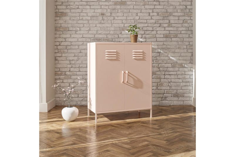 Högskåp Mission District 40x80x102 cm, Rosa - 40x80x102 cm, Rosa - Förvaring - Skåp - Förvaringsskåp