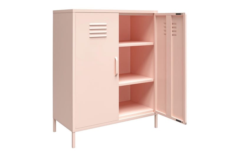 Högskåp Mission District 40x80x102 cm, Rosa - 40x80x102 cm, Rosa - Förvaring - Skåp - Förvaringsskåp