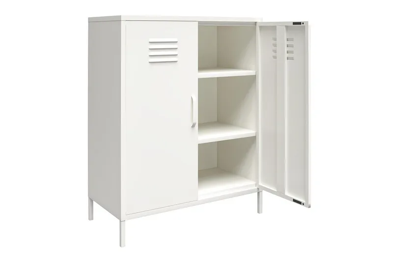 Högskåp Mission District 40x80x102 cm, Vit - 40x80x102 cm, Vit - Möbler - Bord & matgrupper - Avlastningsbord - Hallbord