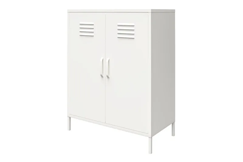 Högskåp Mission District 40x80x102 cm, Vit - 40x80x102 cm, Vit - Möbler - Bord & matgrupper - Avlastningsbord - Hallbord
